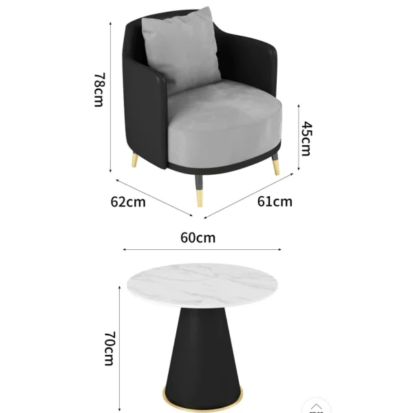 cn-11134207-7ras8-m7c2q6sszxgud2.webp Light Luxury Single Sofa Chair and Tea Table Set Leisure Reception Armchair Business Furniture for Sales Office Beauty Salon Milk Shop Balcony L62cm W61cm H78cm