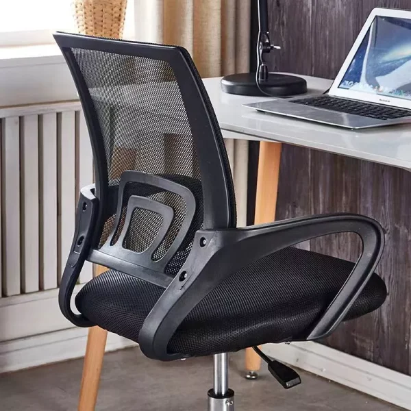 my-11134207-7r991-lyd5ig7haande8.webp Mesh Office Chair with Ergonomic Design Chrome Leg Black