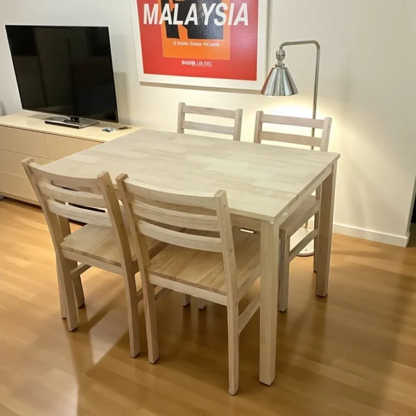 my-11134207-820l6-mea4lti3n7cw53.webp Natural Color Dining Table Chair Solid Wood