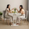 Dining Table Kitchen Set 2 Chair Nordic Dual support Base Coffee