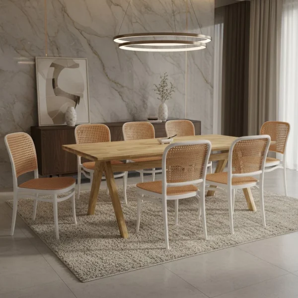 my-11134207-820lc-mm2qps2ieltx0c.webp Random Dining Table Stylish Solid Wood Chair Cushion Ideal