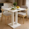Dining Table Kitchen Set 2 Chair Nordic Dual support Base Coffee