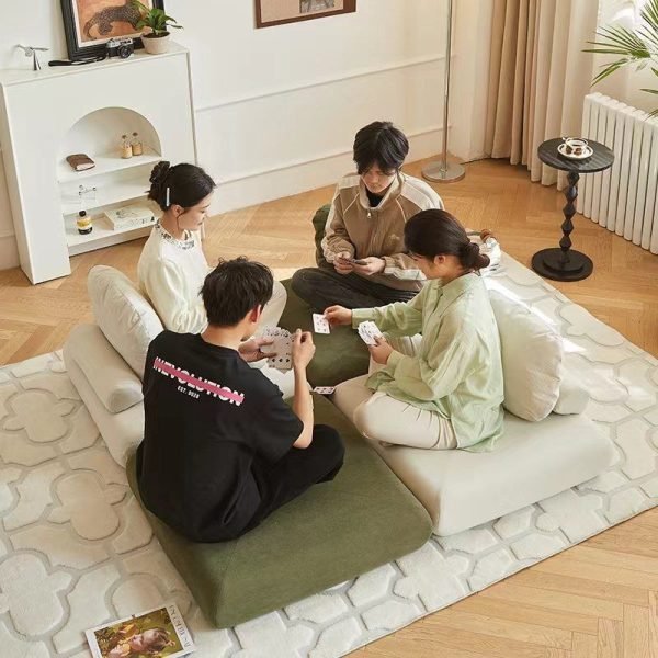 sg-11134201-7rd53-lxc0hcw9jgcqe3.jpg Random Tofu Block Modular Sofa Bed Lazy Reclining Fabric Detachable Washable Tatami Single Double Small Household Living Room Furniture