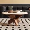 sg-11134201-820ll-mnzdk28lj0u8a5.webp Retro travertine coffee table small living rooms sofa side round design