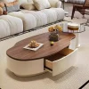 sg-11134201-820ln-mnzfyymrtypu0f.webp French vintage walnut mango coffee table living room minimalist light retro solid wood
