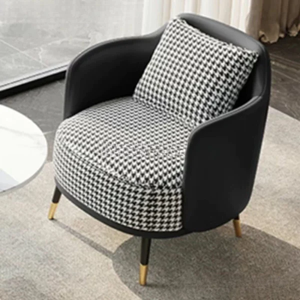 sg-11134201-820nh-mnl5luhtrqiwbd.webp Light Luxury Single Sofa Chair and Tea Table Set Leisure Reception Armchair Business Furniture for Sales Office Beauty Salon Milk Shop Balcony L62cm W61cm H78cm