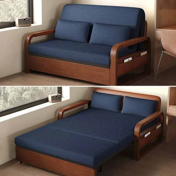 sg-11134201-821f9-mguwlkcklfyj2b.webp Random Retractable Folding Sofa Bed Oil Wax Leather One Piece Dual Use Double Home Furniture