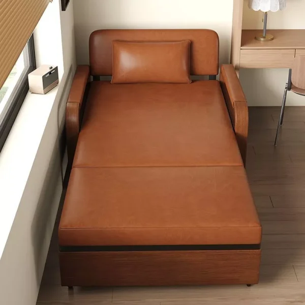sg-11134201-821fs-mguwlhmthedl3e.webp Random Retractable Folding Sofa Bed Oil Wax Leather One Piece Dual Use Double Home Furniture