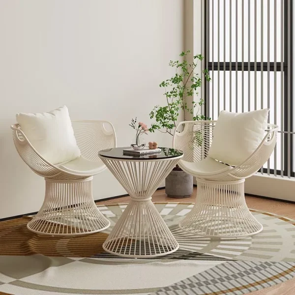 sg-11134201-825zk-mm14lw6gp3wv5b.webp Balcony Leisure Light Table Chair Sofa Coffee One Courtyard Cream L45cm W73cm H68cm